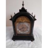 DENT LONDON SMALL CLOCK- ENGINE TURNED INTERNAL PLATES