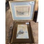 W C PAINTING BOATS (FRAME AF) & PICTURE STROMNESS 1896