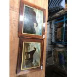 2 OIL PAINTINGS HORSES