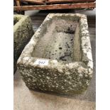 RECTANGULAR STONE TROUGH