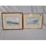 2 W C PAINTINGS BUDLEIGH SALTERTON