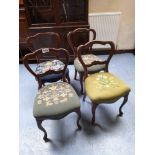 4 VICTORIAN DINING CHAIRS