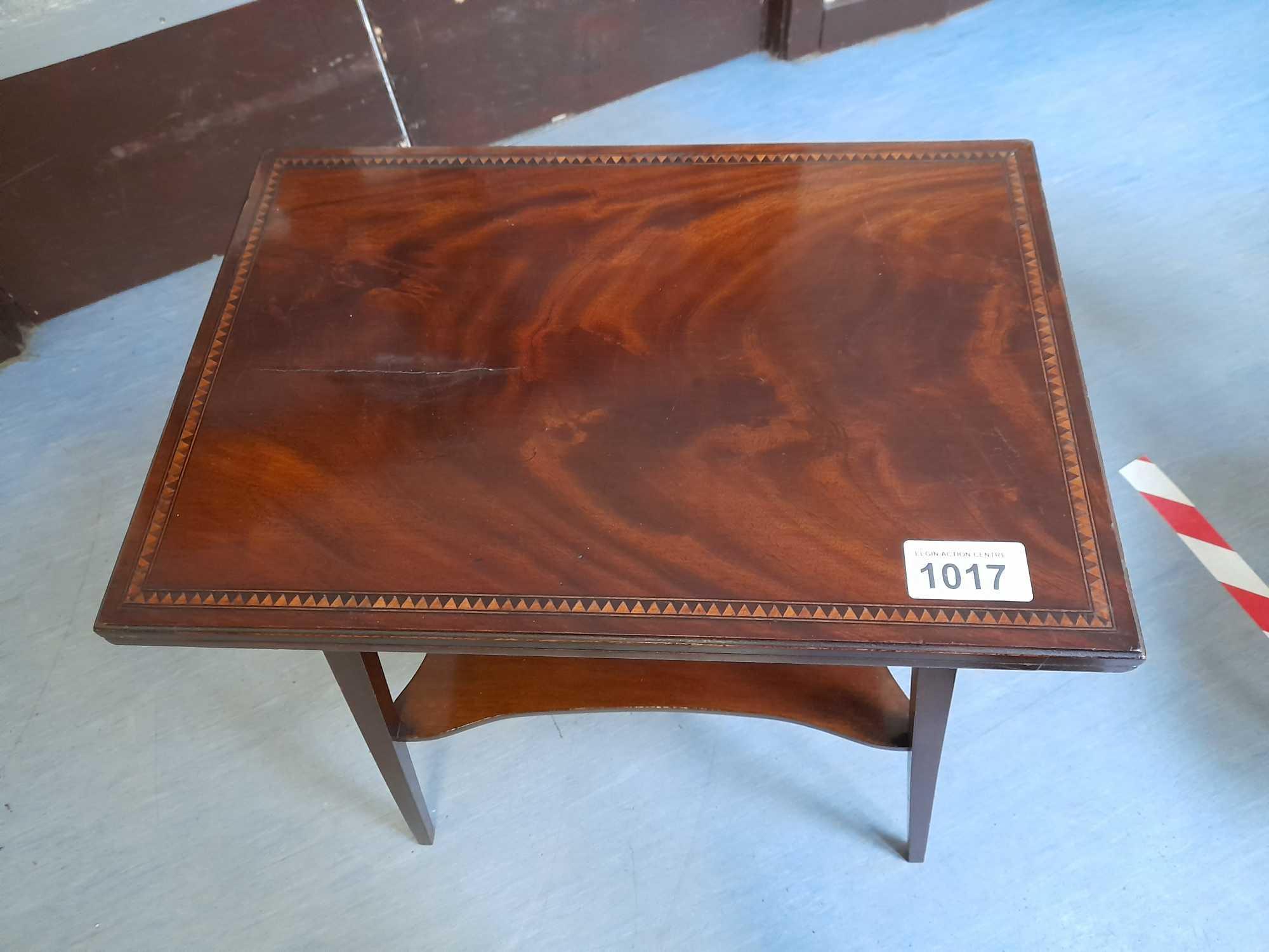 INLAID FOLD OVER CARD TABLE (AF) - Image 5 of 9