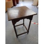 BARLEY TWIST SQUARE TOPPED TABLE