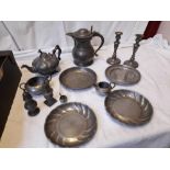 BOX PEWTER WARE (AF)