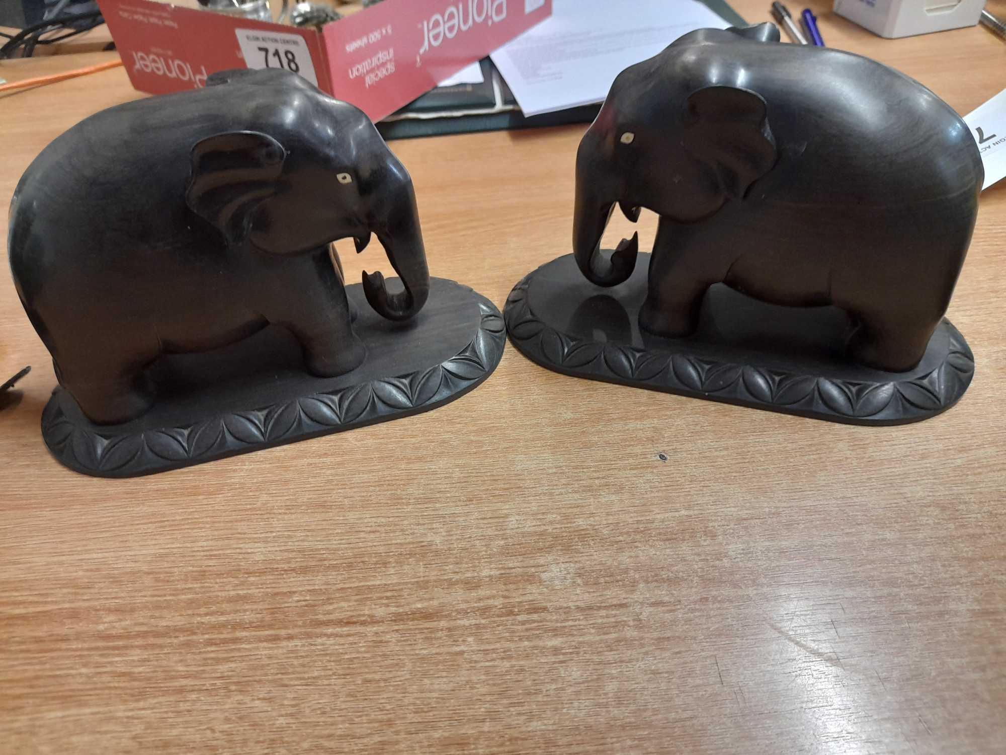 PAIR BOOKENDS & 2 ELEPHANTS (AF) - Image 8 of 12