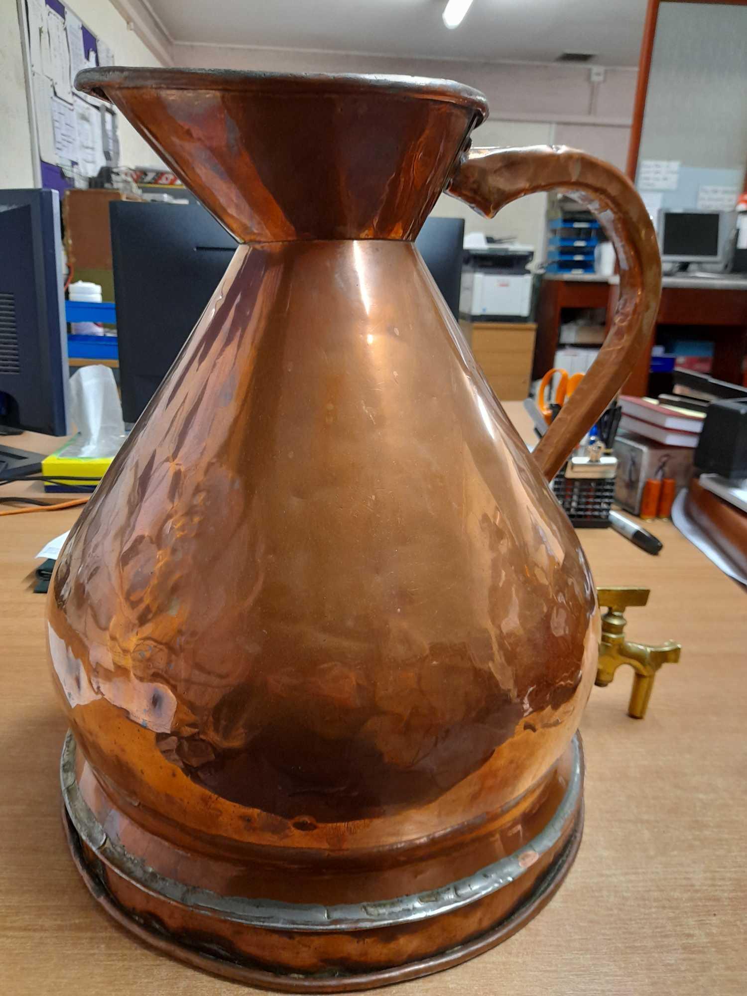 4 GALLON COPPER WHISKY MEASURING JUG - Image 8 of 24