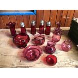 BOX CRANBERRY GLASS