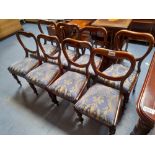 8 VICTORIAN MAHOGANY DINING CHAIRS