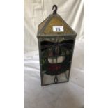 LEADED GLASS LAMP SHADE (AF)