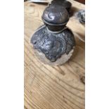 SILVER TOPPED PERFUME BOTTLE