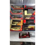 11 BOXED MODEL BUSES ASSORTED