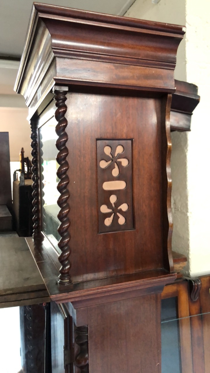 INLAID LONG CASE CLOCK - Image 14 of 18