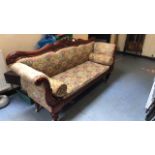 MAHOGANY DOUBLE ENDED SOFA