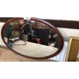 INLAID OVAL MIRROR