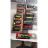 11 BOXED MODEL BUSES ASSORTED