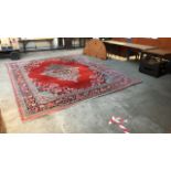 LARGE PERSIAN RUG SIZE APPROX 414 X 315 CMS (AF)