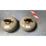 PAIR CURLING STONES