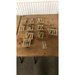 BOX METAL ROMAN NUMERALS ETC