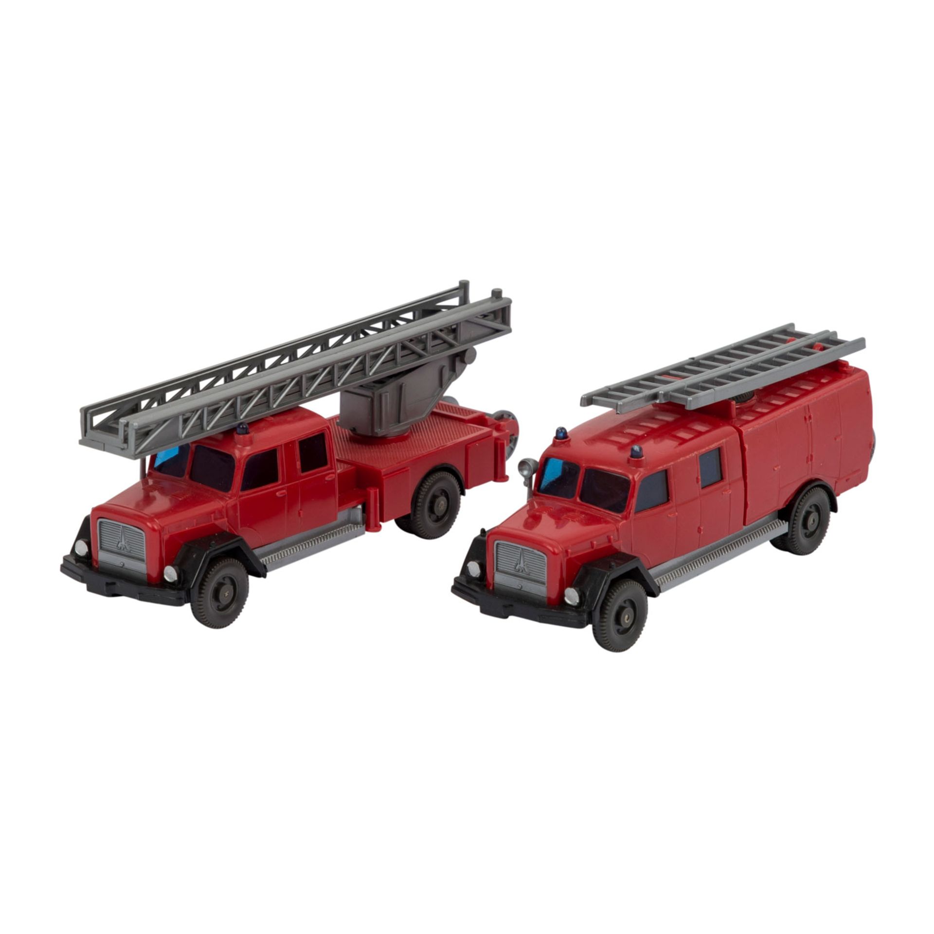 WIKING Saturn Feuerwehr Spritzen- und Leiterwagen,Magirus-Saturn Spritzenwagen, rote K