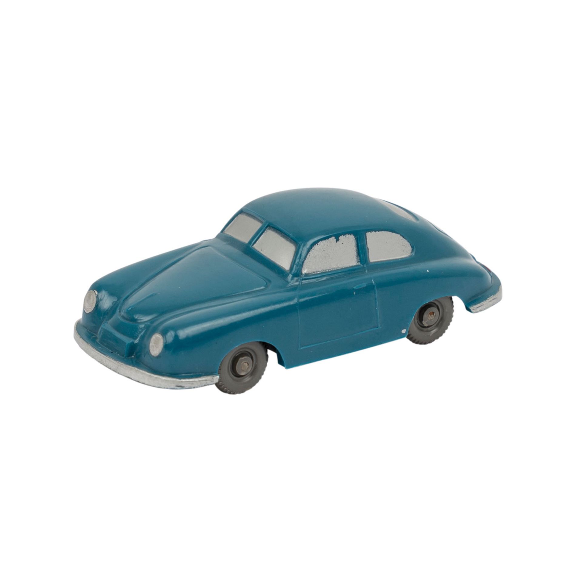 WIKING Porsche 356, 1960,azurblaue Karosserie, gesilberte Scheiben, Bodenprägung "WM