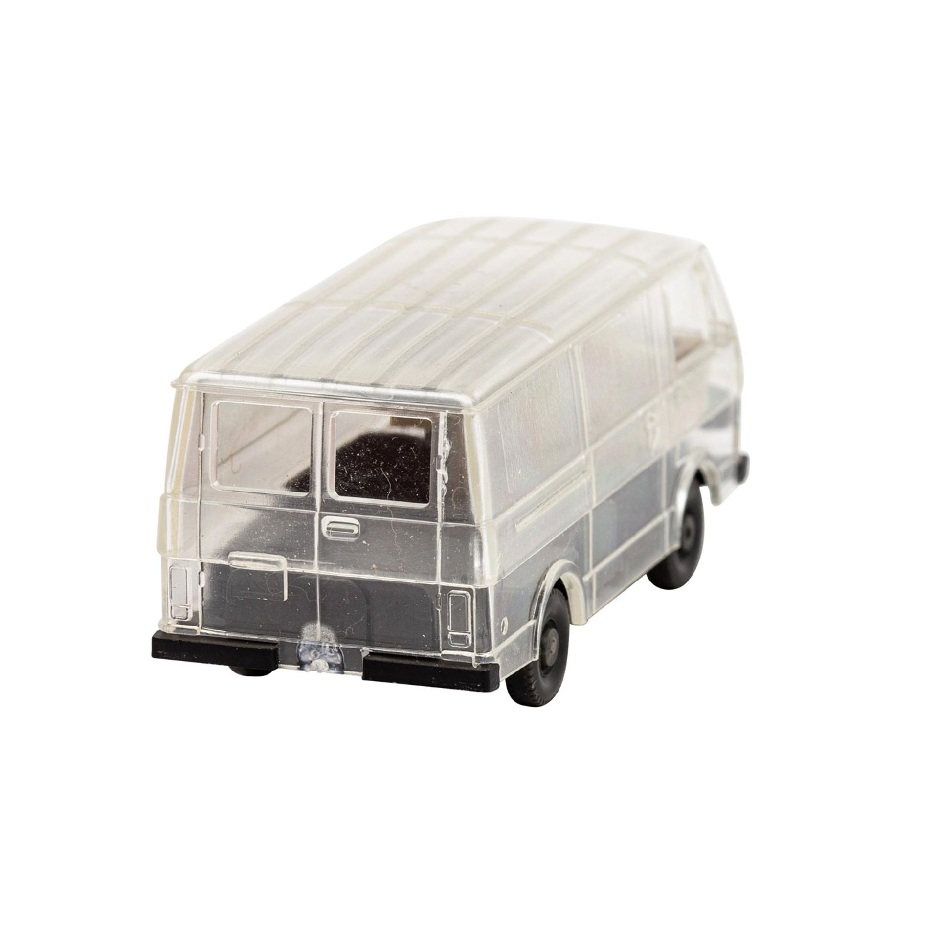 WIKING VW LT Bus, Vorserie um 1979-80,transparente Karosserie, schwarzes Chassis, inte - Image 3 of 5