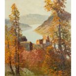 ARNOLD-GRABONÉ, GEORG (1896-1982) "Aggstein a.d. Donau"Öl auf Leinwand, signiert unt