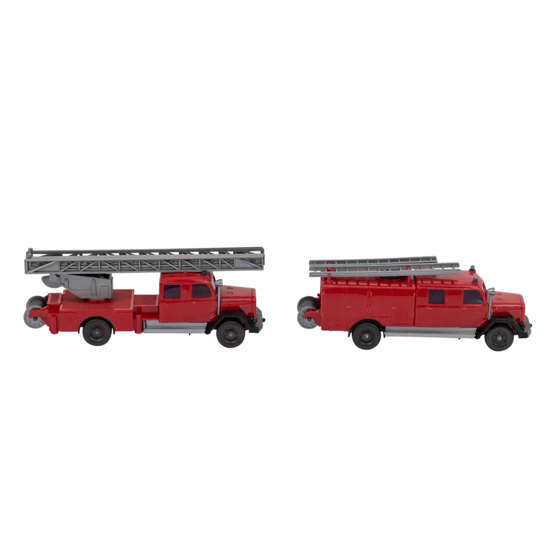 WIKING Saturn Feuerwehr Spritzen- und Leiterwagen,Magirus-Saturn Spritzenwagen, rote K - Bild 4 aus 5