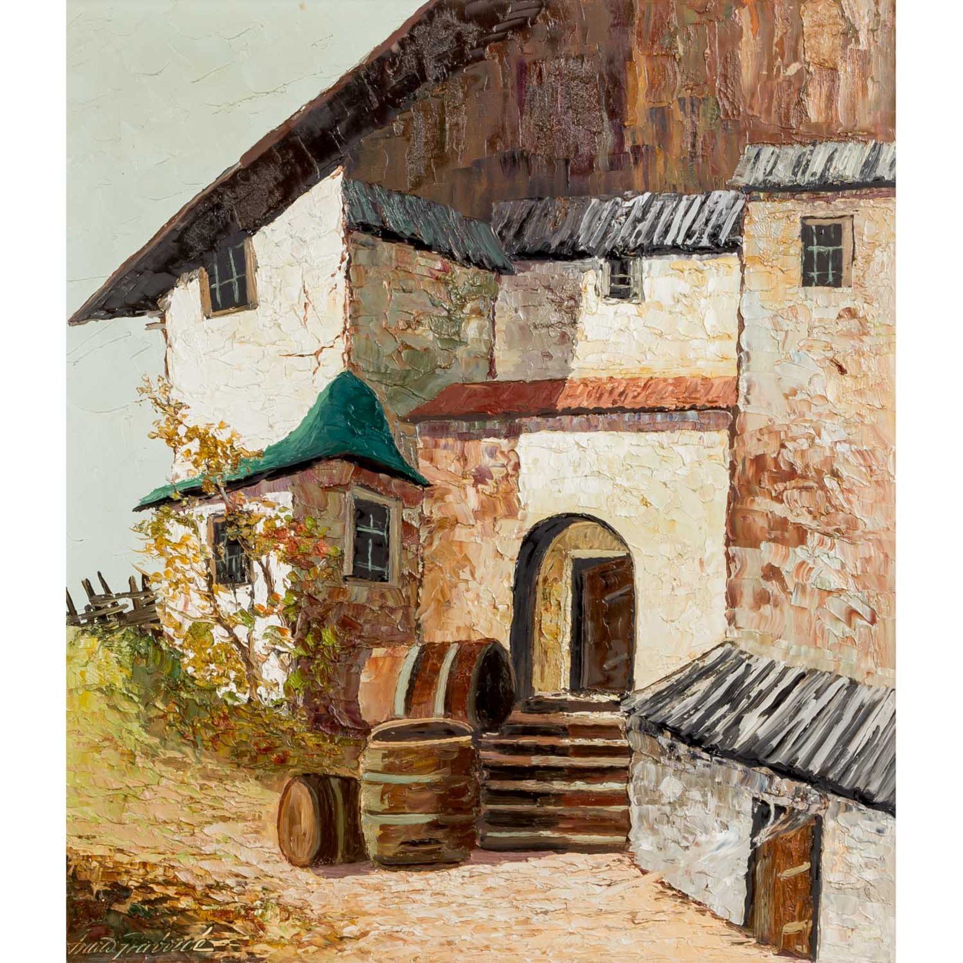 GRABONÉ, ARNOLD (d.i. Prof. Georg Arnold, 1896-1982), "Weinbauer in Südtirol",Blick