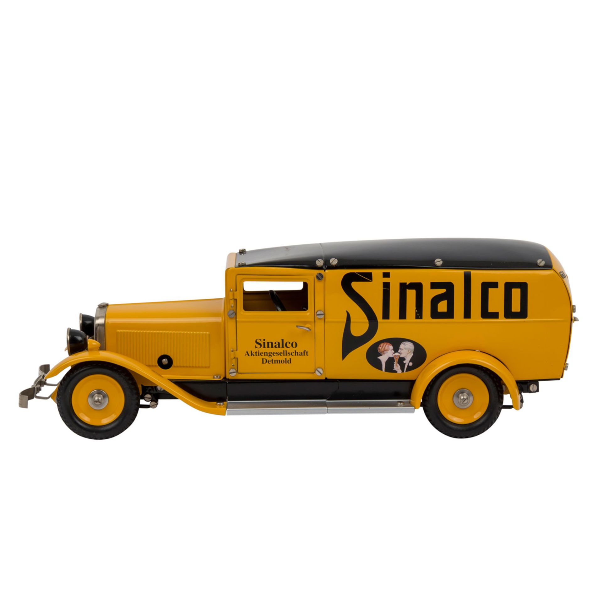MÄRKLIN Lieferwagen "Sinalco" 19040,gelblackierte Blechausführung mit schwarzem Dach - Image 2 of 3