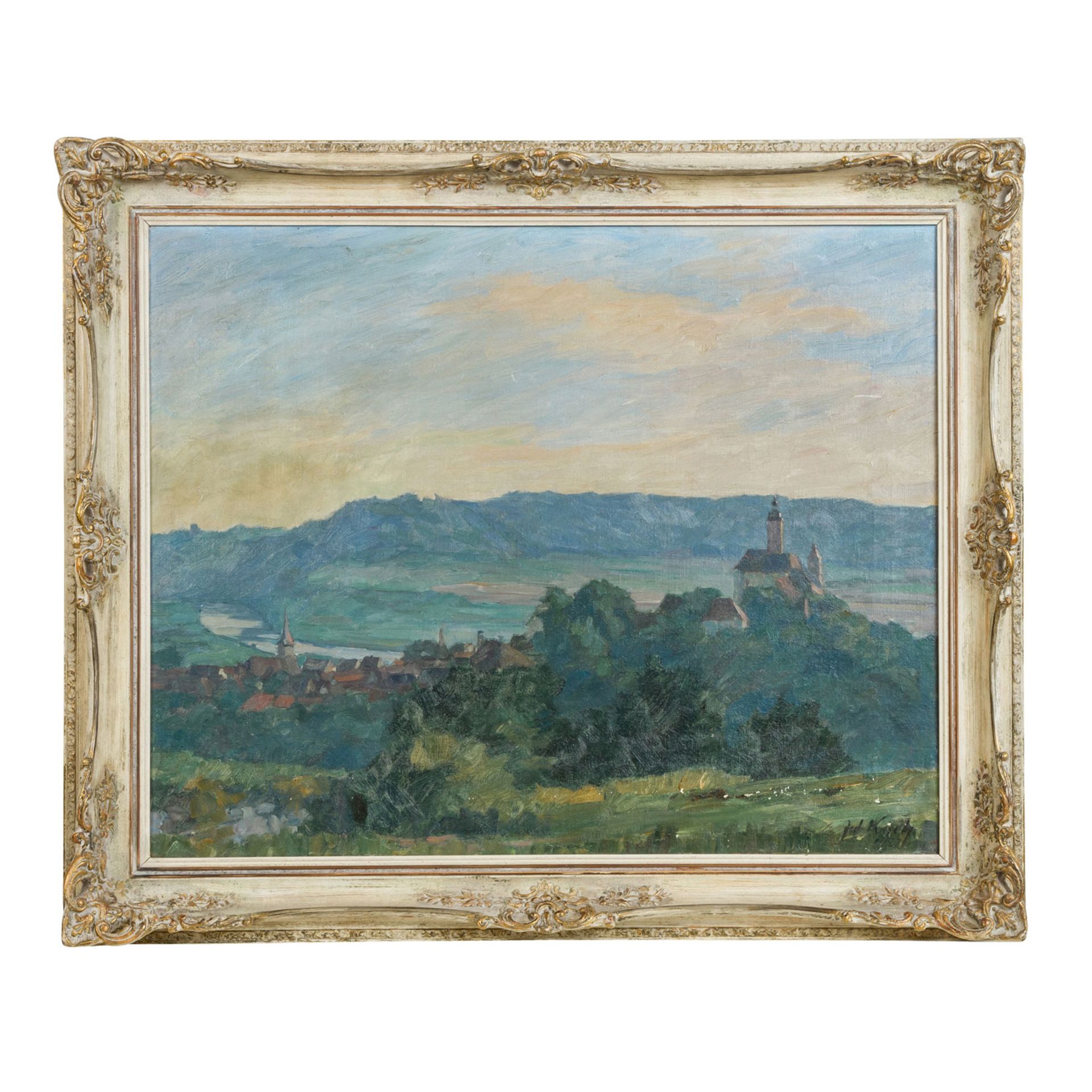 KOCH, JULIUS (1882-1952) "Schloss Hornegg"Öl auf Leinwand, sig. und dat. 1922, HxB: 6 - Bild 2 aus 5