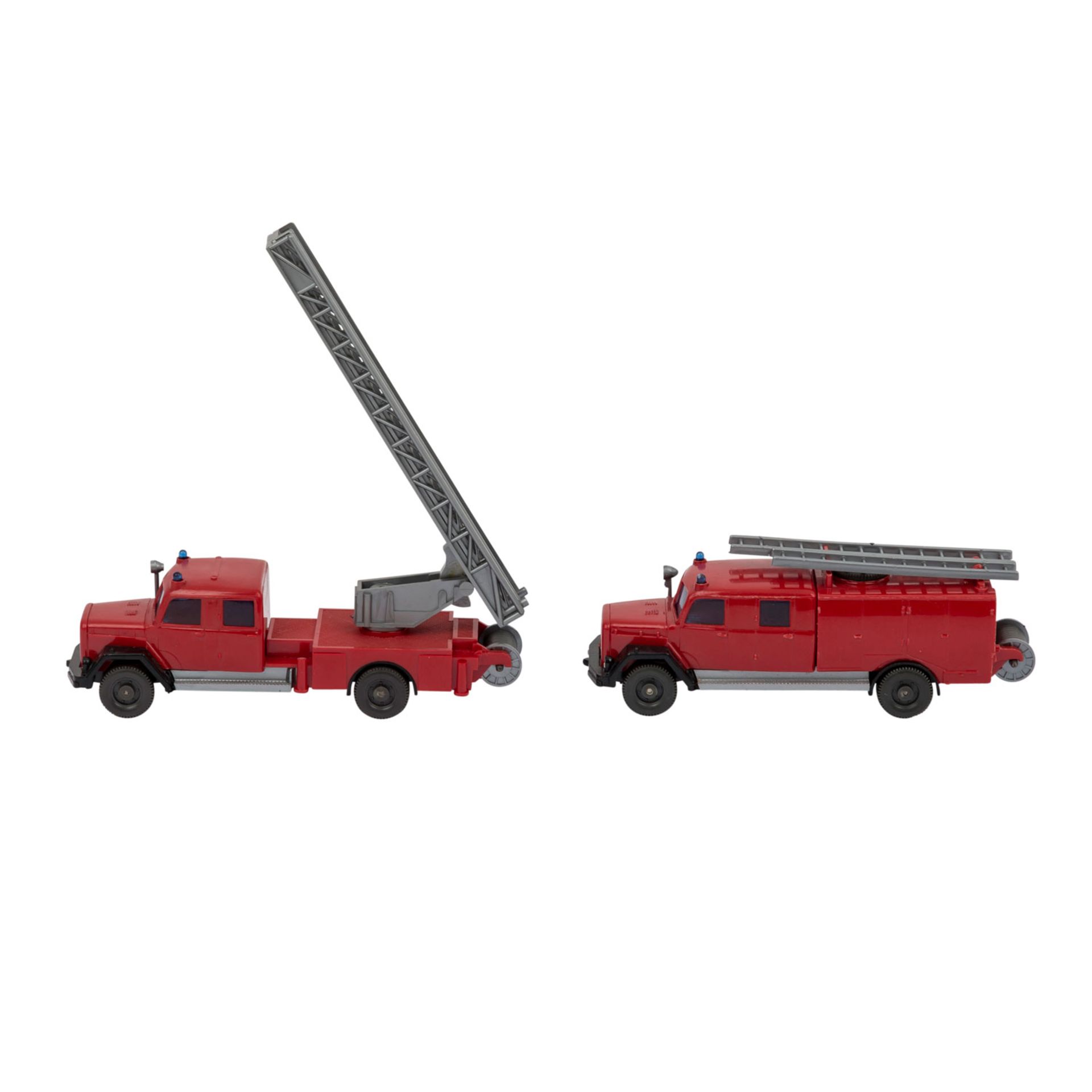 WIKING Saturn Feuerwehr Spritzen- und Leiterwagen,Magirus-Saturn Spritzenwagen, rote K - Bild 2 aus 5