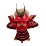 SAMURAIHELM UND MASKE „Kabuto & Mempo“,Nachbildung des Kabutos und der Mempo des R