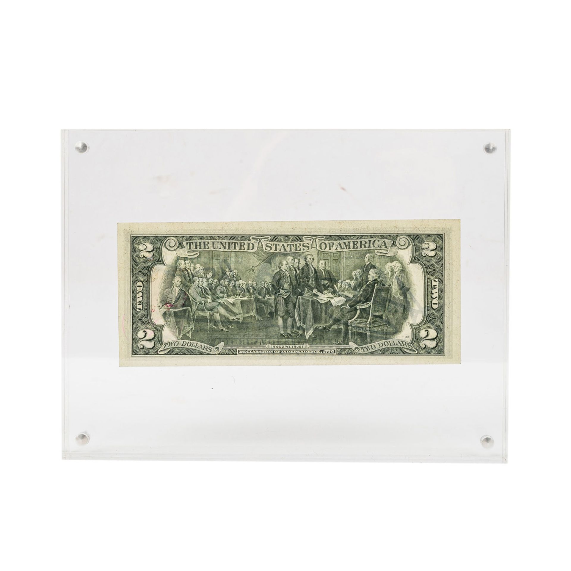 WARHOL, ANDY (1928-1987), "2 Jefferson's Dollars", 1976, als Autograph,Multiple entspr - Image 3 of 3