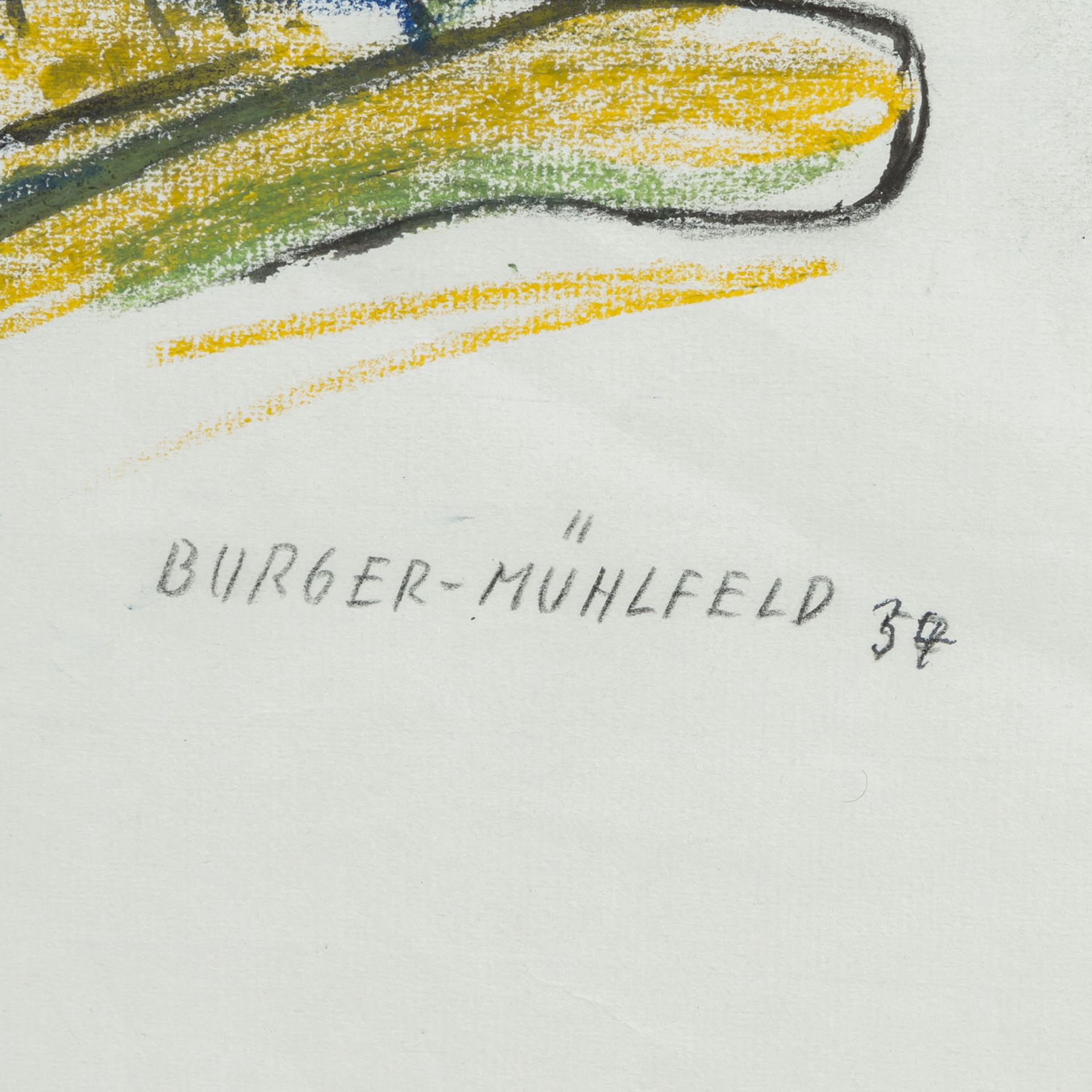 BURGER-MÜHLFELD, FRITZ (1882-1969)Zeichnung, Aquarell, Mischtechnik/Papier, signiert - Image 3 of 4