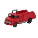 WIKING Flugplatz-Feuerwehr, Mercedes L 1413, 1969-1973,rote Kabine und Aufbau, eingest