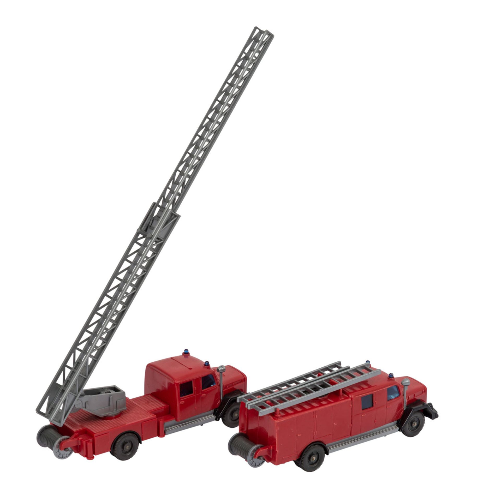 WIKING Saturn Feuerwehr Spritzen- und Leiterwagen,Magirus-Saturn Spritzenwagen, rote K - Bild 3 aus 5