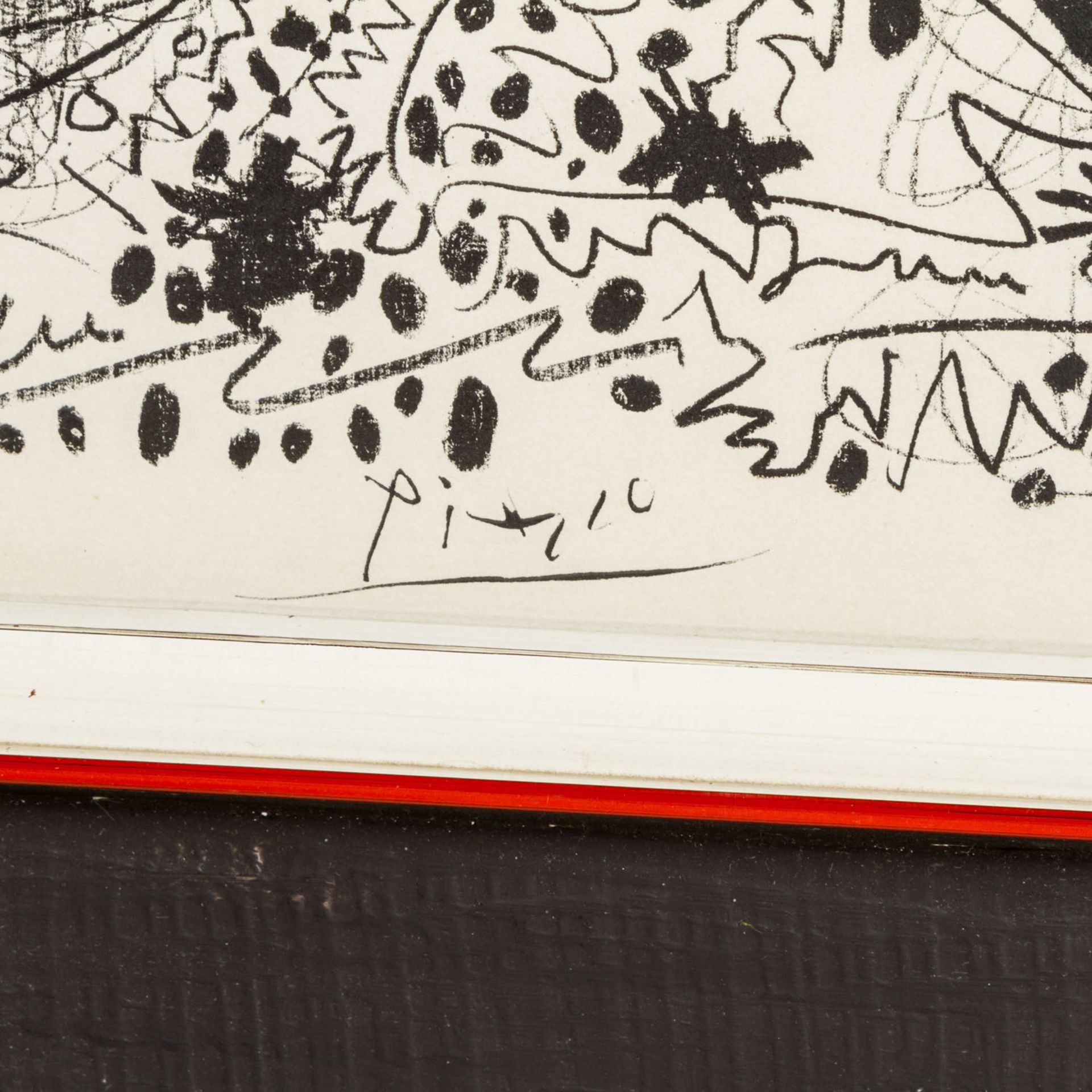 PICASSO, PABLO, nach? (1881-1973), "21.4.60",Zirkusszene, Lithographie/Papier, in der - Image 3 of 5