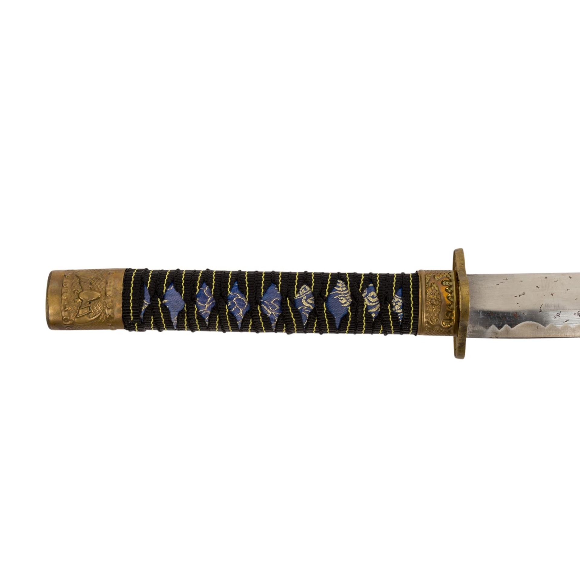 KONVOLUT ASIATISCHE WAFFEN KATANA, PAAR SEI UND TONFA,alle Teile modern, Katana, Stahl - Image 3 of 4