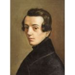 MALER DES 19.JH."Portrait eines jungen Mannes"Öl auf Lwd., unsign., HxB: 45/35 cm. Al