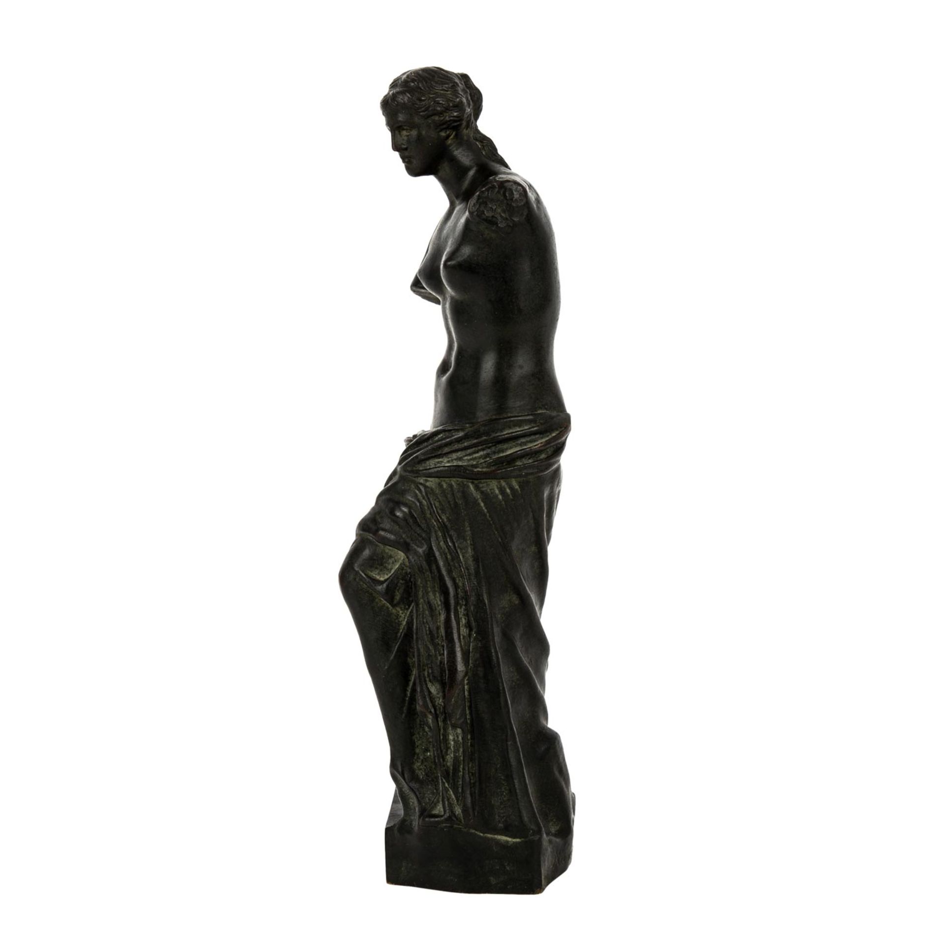VENUS VON MILOFrankreich, 19.Jh., Bronze patiniert, nach der berühmten antiken Figur - Image 3 of 6