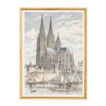 SAALFELD, E., FAKSIMILE NACH (19./20. Jh.), "Kölner Dom nach Vollendung (1880)",Repro