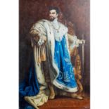 KOPIST „Porträt von Ludwig II. von Bayern“Öl auf Holz, sig. "M. Pouler", Porträ