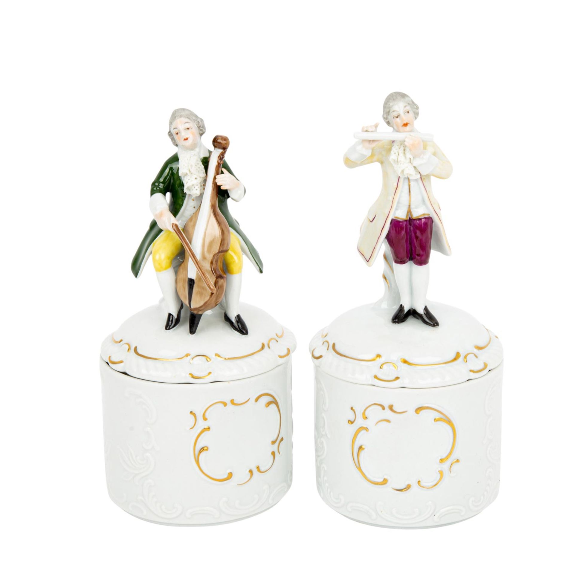 Konvolut 8 Musikdosen, 20. Jhd.:FRANKLIN MINT 1 Runddose 'Angels of the Vatican' (spie - Image 2 of 4