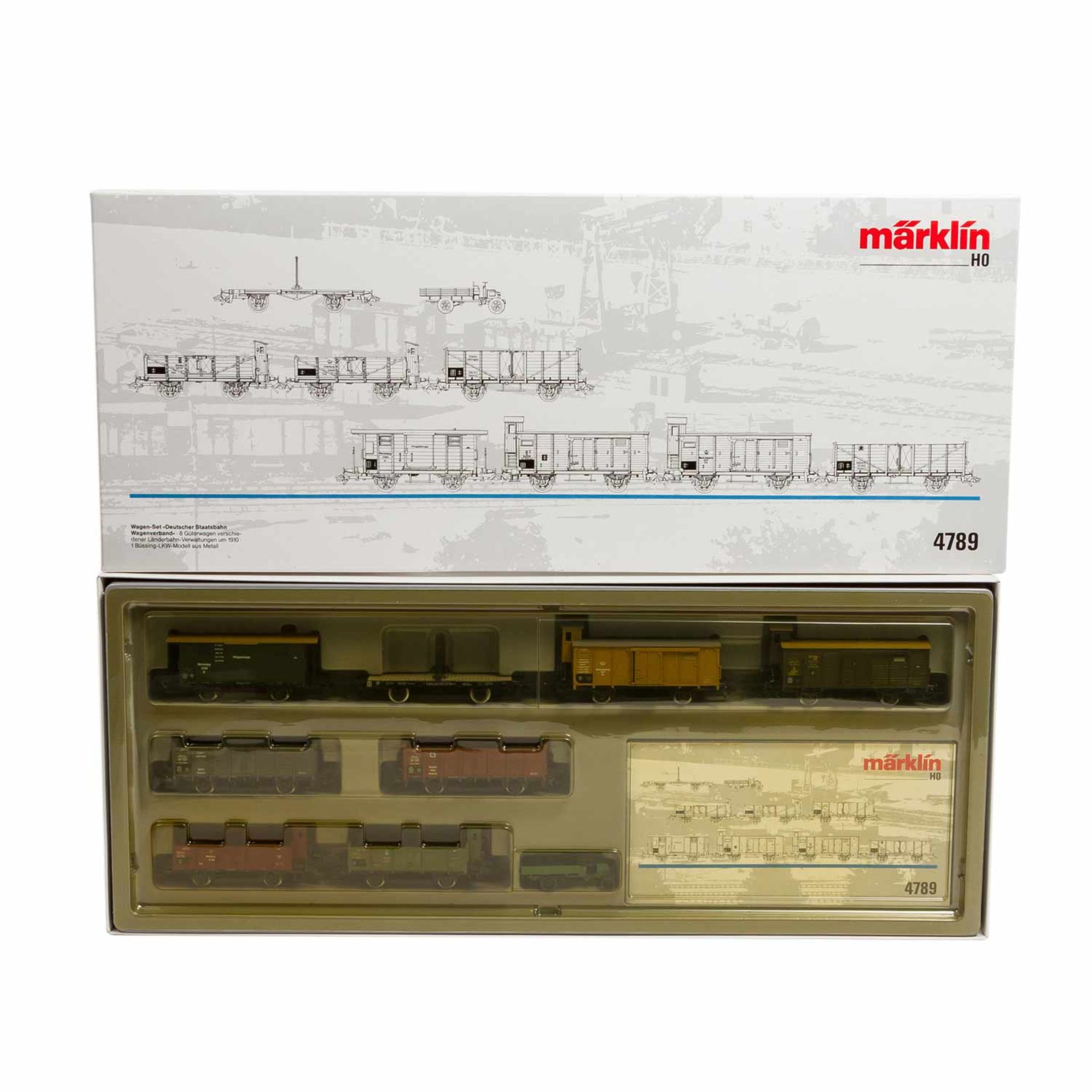 MÄRKLIN zwei Zugpackungen 4789 und 2874, Spur H0,bestehend aus Zug-Set 2874: Güterzu - Bild 2 aus 3