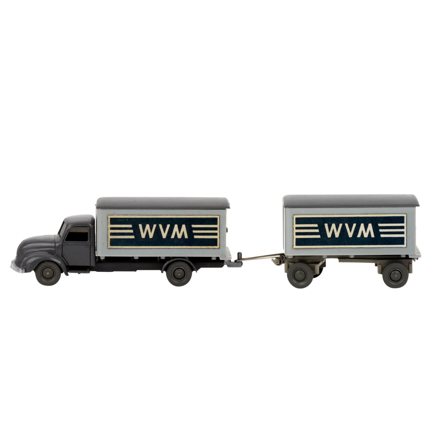 WIKING Magirus WVM, alter Koffer-LKW mit Anhänger 1961-62,LKW und Anhänger mit basal - Image 2 of 5