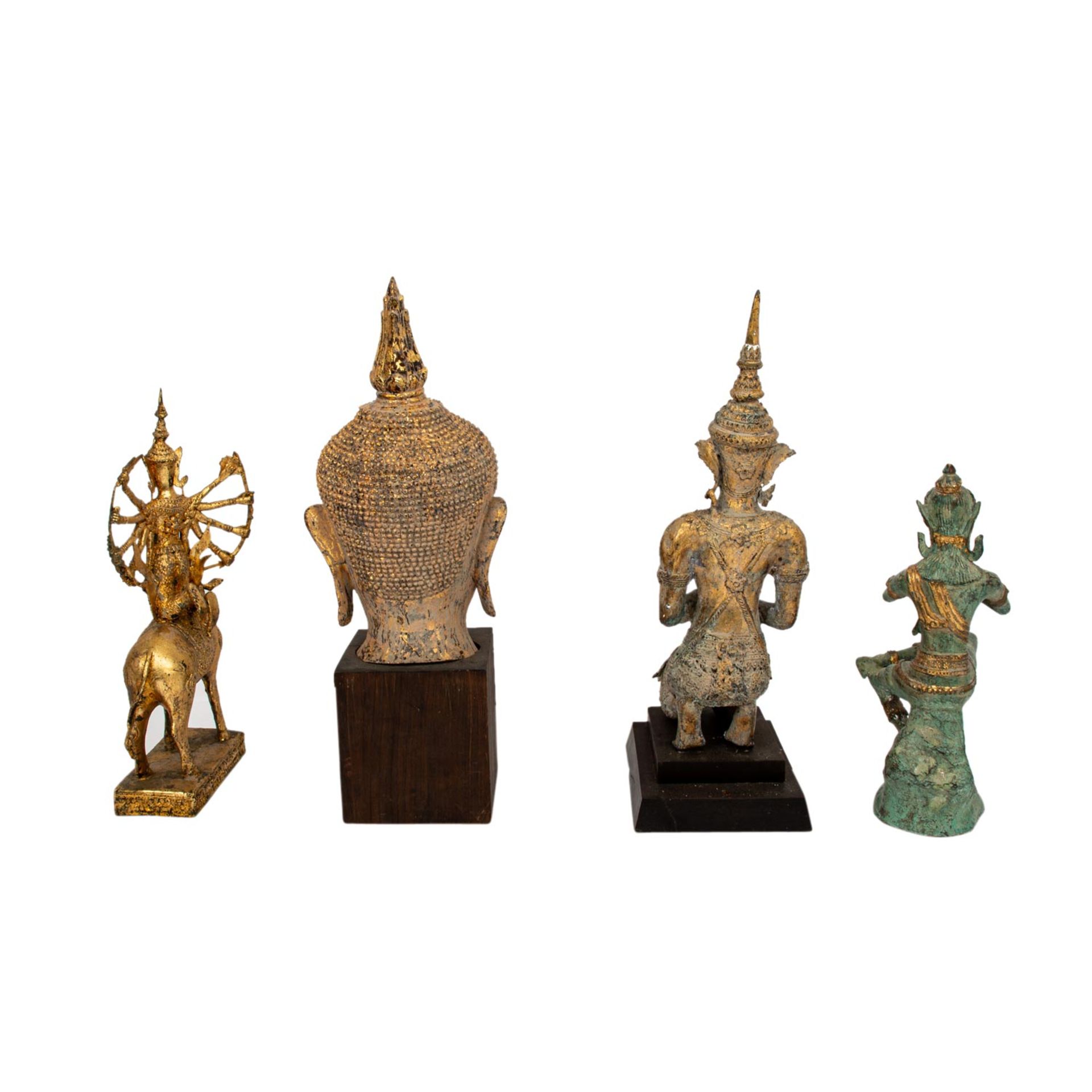 Sammlung von 8 Skulpturen überwiegend aus THAILAND, 20. Jh.:1 Buddha-Kopf und versch - Image 3 of 7