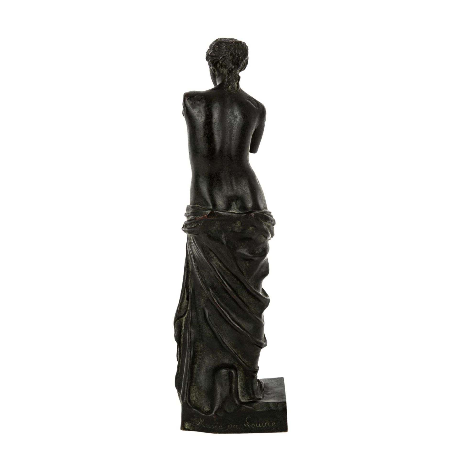 VENUS VON MILOFrankreich, 19.Jh., Bronze patiniert, nach der berühmten antiken Figur - Image 4 of 6