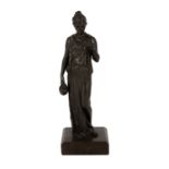 BILDHAUER DES 19.JH. "Bronzestatue einer Vestalin"Wohl Frankreich, 19.Jh., Standfigur