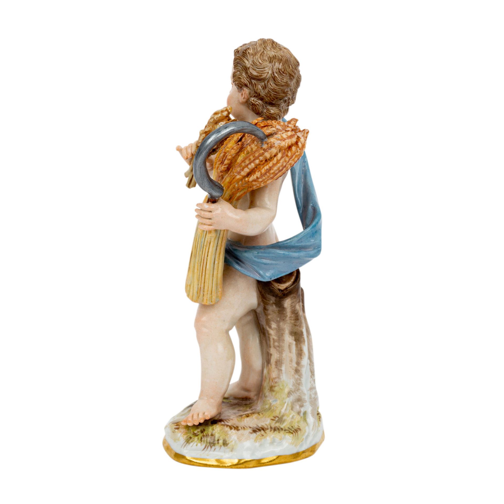 MEISSEN JAHRESZEITENFIGUR „Herbst“, Entwurf Nach Johann Joachim Kaendler (1706-177 - Bild 2 aus 5